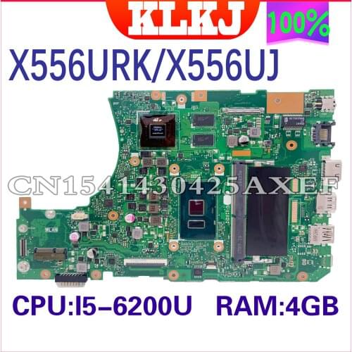 KLKJ X556UQK Laptop motherboard for ASUS X556UB X556UQ X556UJ X556UF X556U original mainboard 2GB-RAM I3-7100U GT940MX 2GB