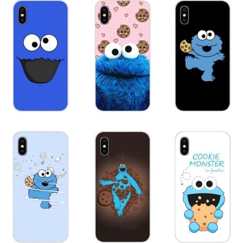 For Huawei G7 G8 P8 P9 P10 P20 P30 Lite Mini Pro P Smart Plus 2017 2018 2019 Soft Transparent Shell Cover cookie monster cartoon