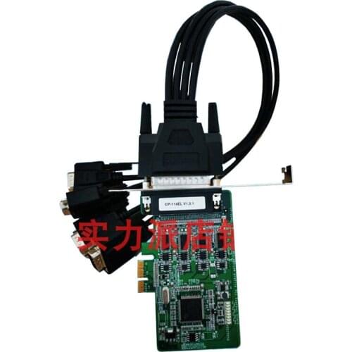 New Original Spot Photo For MOXA CP-114EL RS-232/422/485 PCI-E 4 Serial Port Card