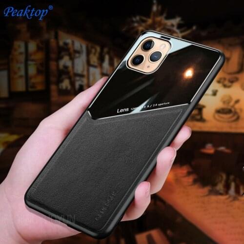 Luxury Leather Case For iPhone 12 11 Pro XS Max X XR 12 Mini Car Holder Magnetic Shockproof Cover For iPhone 8 7 6S Plus SE 2020