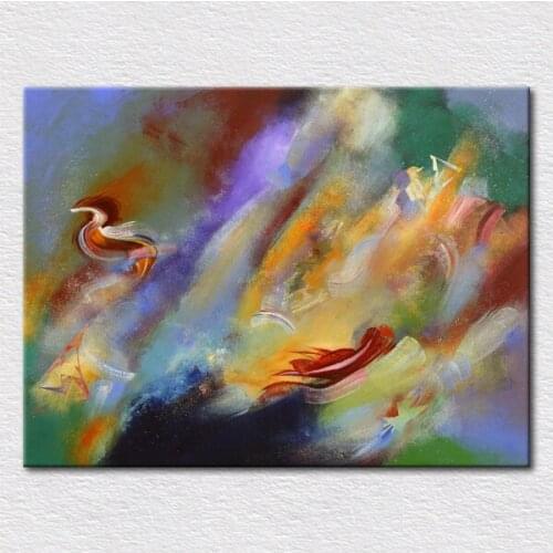 Retail Home decor art quality Canvas prints from Abstract oil painting fine design craft for room to hang free shipping