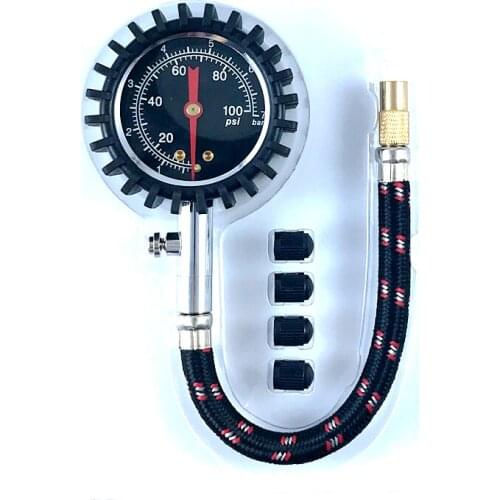 Tire Gauge 0-100PSI Pressure Gauge Vehicle Car Moto Tyre Air Pressure Tester Dial Measurer