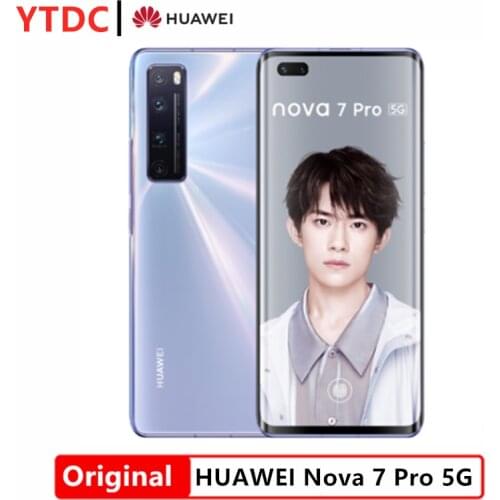 New HuaWei Nova 7 Pro 5G Smart Phone Kirin 985 SOC 4000mAh 64.0MP Main Camera NFC 10V4A Charger 6.57'' OLED Screen Cell Phone