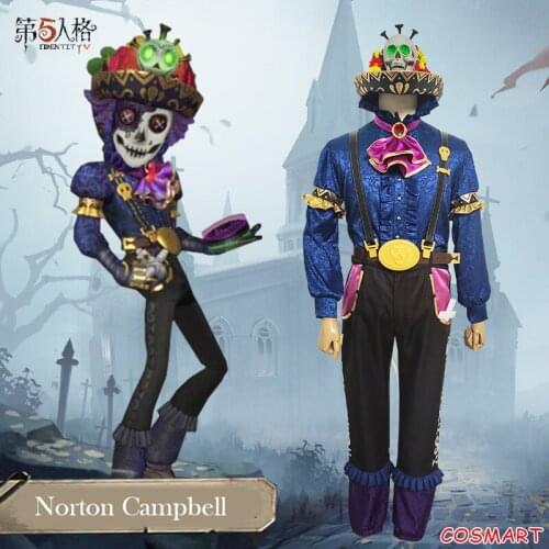 Game Identity V Cosplay Norton Campbell Costume Uniform Suit Halloween Costumes For Men Outfit 2020 New