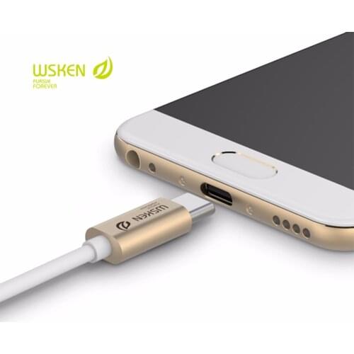 WSKEN Cable USB C Cable 3.0 Metal Data USB Type C Cable USB-C High Speed Charging Cable For Samsung S8 Oneplus Xiaomi 4C 5 Nexus
