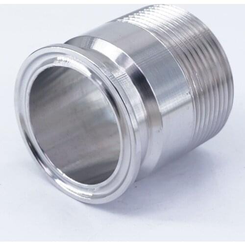1-1/2" BSPT Male x Ferrule O/D 50.5mm Tri Clamp 1.5" 304 Stainless Steel Pipe Fitting Connector Coupling For Homebrew Beer