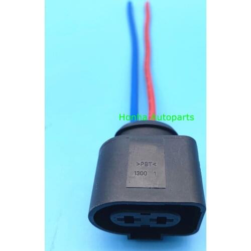 2 pin 6.3mm auto plug Sealed Fuel Injection Connector housing 1J0973752 wire harness