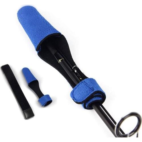 2pcs Fishing Rod Top Tip Gloves Protector Carp Fishing Pole Sleeve Cover Fishing Rod Belt Strap Tape Set Fishing Accessories