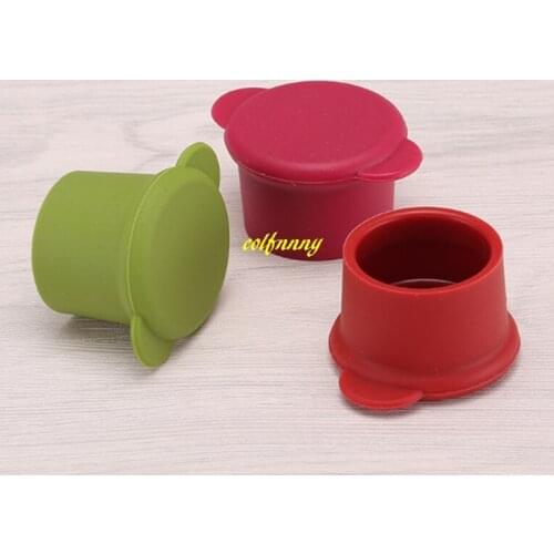200pcs/lot Silicone Red Wine Bottle Stopper Bar Tools FRESH Beer Stoppers Kitchen Champagne Plug Cork