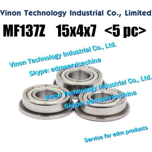 5pcs each) edm Bearing MF137Z 15x4x7mm for Detection Roller, 6901ZZ 24x12x6mm,624ZZ 13x4x5mm, W688ZZ 16x8x5mm,SS626LLB 19x6x6mm