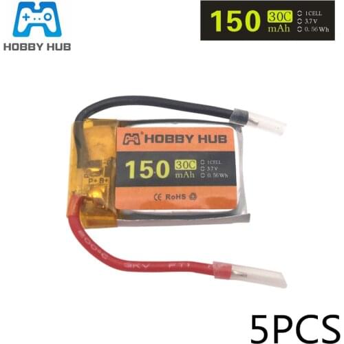 5pcs/lot 3.7V 150mAh 30C For H20 Eachine H8 Mini H36 H48 F36 Battery RC Quadcopter Spare parts 3.7v LIPO Battery