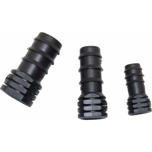 50pcs DN16,DN20,DN25 Barbed Hose stop Plugs Plastic Barb end Line Water Hose Mender For Micro Irrigation Drip Lines Fittings