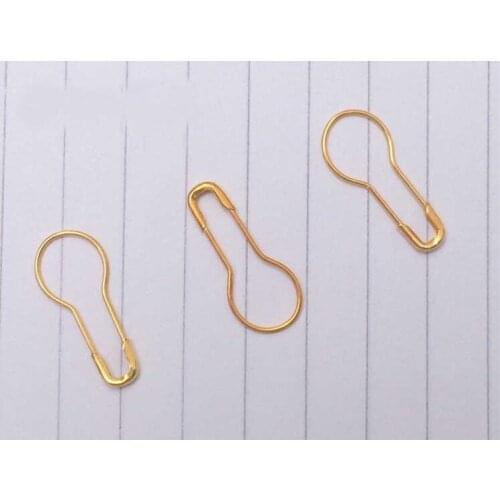 5000pcs 2.2cm/22mm Colored Small Gold Gourd-shaped Hijab Stainless Steel Safety Pins Pins Needles Free Shipping