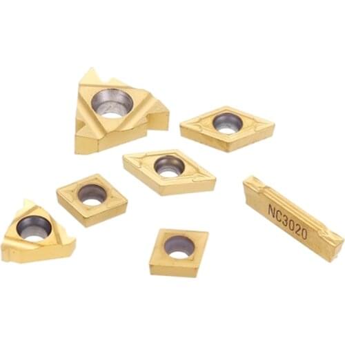 7pcs Turning Tool Carbide Inserts for 12mm Shank Lathe Boring Bar Turning Tool