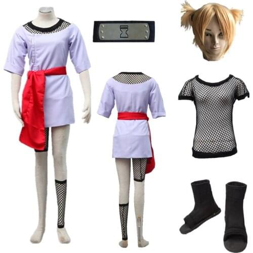 Anime cosplay Temari cosplay Halloween Cosplay shoulder lingerie Purple skirt Costume Halloween comic cosplay