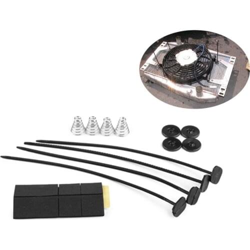 Car Auto Universal Electric Cooling Radiator Mounting Modified Fan Replacement Slim Pull Push Racing Electric Radiator