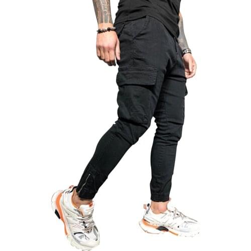 Cargo Pants Men Elastic Waterproof Jogging Casual Trousers Sweatpants Male Streetwear Casual Skinny Harajuku Mens Clothing D30