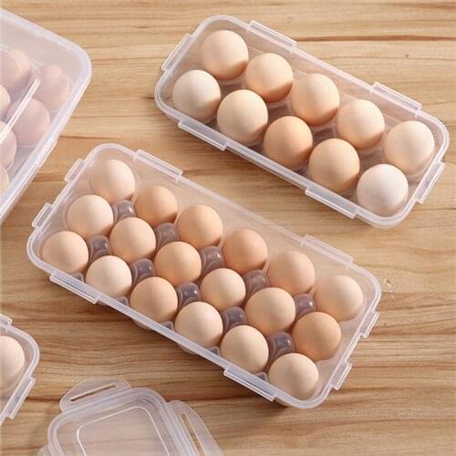 Egg Container Case Refrigerator Fresh Storage Boxs Kitchen Tools Portable Picnic Egg Organizer storage box Kitchen Accessories