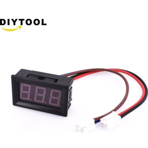 Mini Digital Voltmeter Ammeter DC 0 to 9.99V Voltmeter Current Meter Tester Green LED Display
