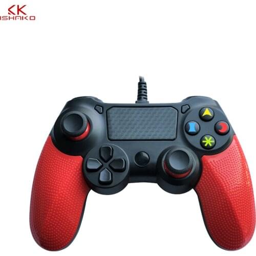 K ISHAKO For Sony Playstation 4 Wired Game Controller for PS4 Pro Vibration Joystick for DualShock 4 USB Gamepads