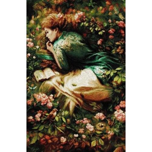 Gold Collection Embroidery Into Dreamland Cross Stitch Supplies Wholesale with 100% Cotton Floss & Free Shipping for Wall Decor