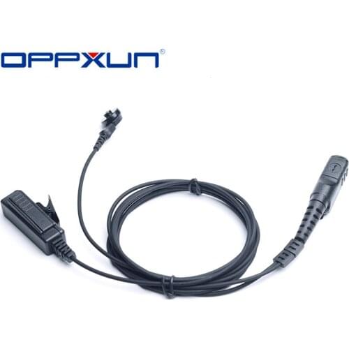 Walkie Talkie Acoustic Tube Earpiece Surveillance Kit Headset Mic PTT For Motorola DP2400 DP2600 XPR3300 XPR3500 XIR P6620/P6600