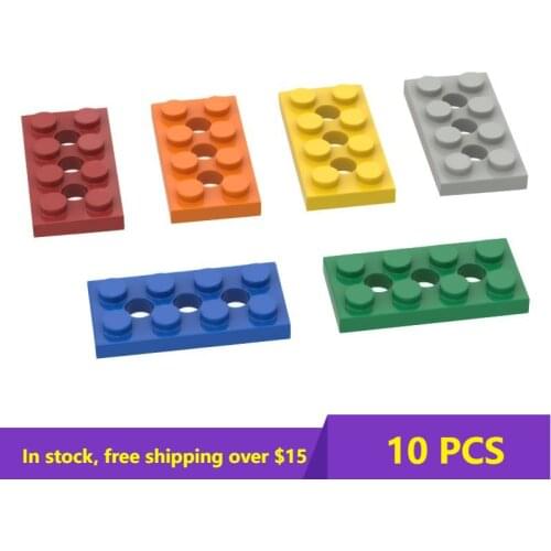 10PCS MOC Assembles Particles 3709 2x4 for Building Blocks Parts Bricks Bulk Model Educational High-tech Parts Kids Toys Gift