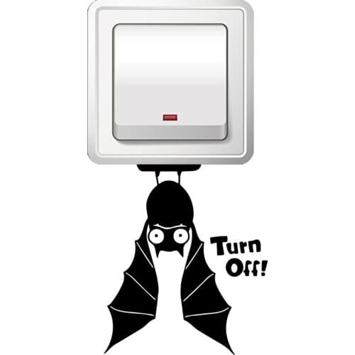 Creative bat Self Adhesive Vinyl Waterproof Wall Art Decal For Bedroom Decoration Sticker Mural