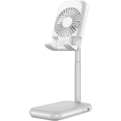 HOT-Tablet Computer Support Lifting Stand Desktop Small Fan Multifunctional Computer Stand Fixed Stand Fan 2 in 1 for iPad