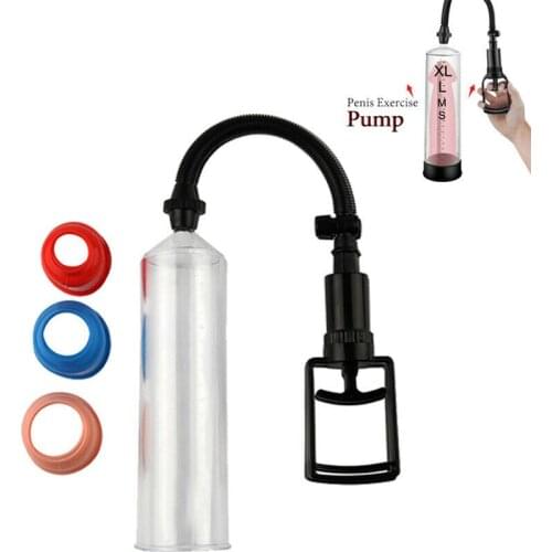Manyjoy Penis Pump Men Penis Enlargement Vacuum Pump Male Penis Exercise Extender Enhancer Masturbator Adult Sex Toys