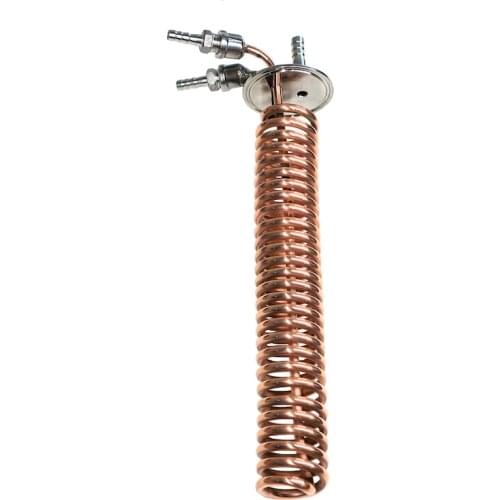 Copper Condenser, Dephlegmator, Dimroth, Reflux, Distiller Condenser. 300mm, 6mm pipe . Copper 99,99