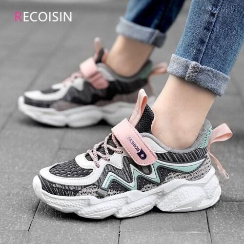 RECOISIN 2021 New Summer Children Shoes Breathable Mesh Sports Shoes For Girls Fashion Running Kids Sneakers Girls Shoes Boys