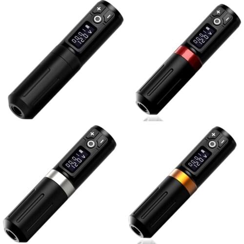 2021 New Arrival Wireless Tattoo Machine Pen Mabuchi Motor With 1950mA/h Fast Charging Battery RCA Adapter Kit Free Shipping