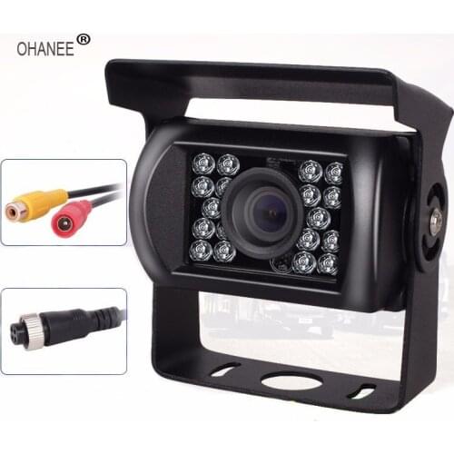 OHANEE Truck Backup Camera 18 Led IR Night Vision Waterproof Vehicle Rear View Camera side For 12V 24V Motorhome Trailer Pickups