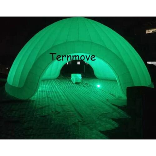 Outdoor 10m inflatable led party house led light inflatable dome tent for exhibition inflatable event tent with colorful light