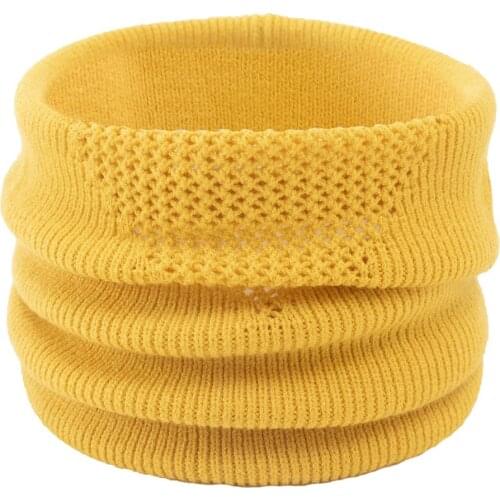 Boys Girl Scarf For Autumn Winter Children Cotton Scarf Kids Knitted O-Scarf Baby Warm Scarf Neck Bufandas Women Men Neck Warmer