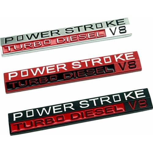 Soarhorse For Ford F250 F350 F450 F550 Super Duty Power Stroke Turbo Diesel V8 Car Door Emblem Badge