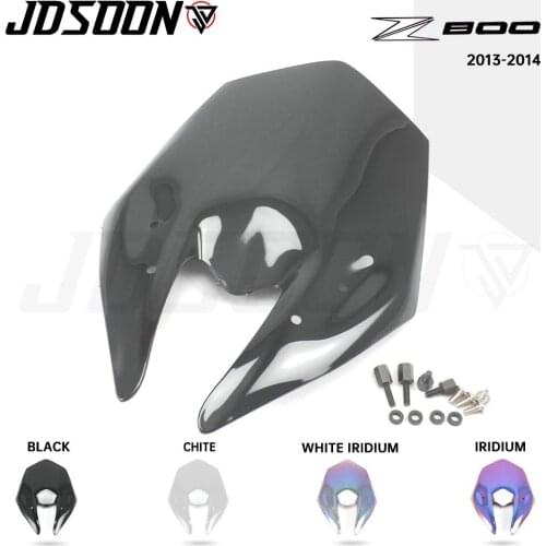 Motorcycle Windshield Z800 Parabrisas Windscreen Screen Wind Deflector For Kawasaki Z 800 2013-2016 Black Glass Viento Moto