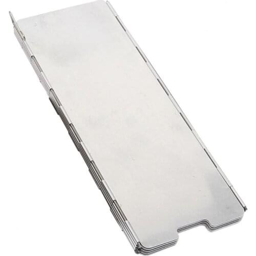 60% Hot Sale 8 Plates Stove Wind Shield Screens Camping Foldable Cooker Gas Board Windshield Camping Equipment