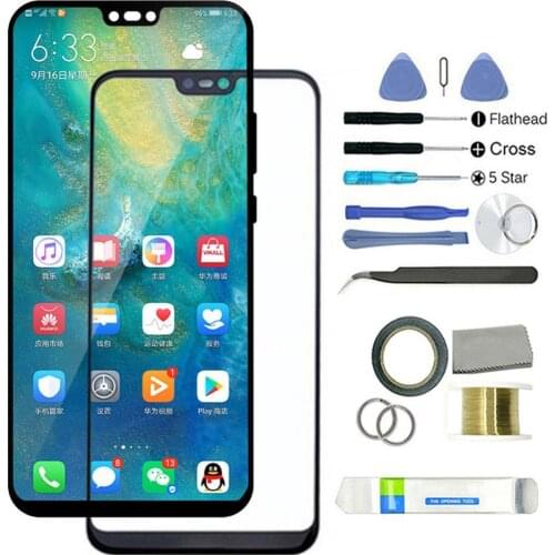Outer Front Glass Screen Lens Replacement Kit Repair Tool for HUAWEI P20 Lite Nova 3e Honor9/10 Lite