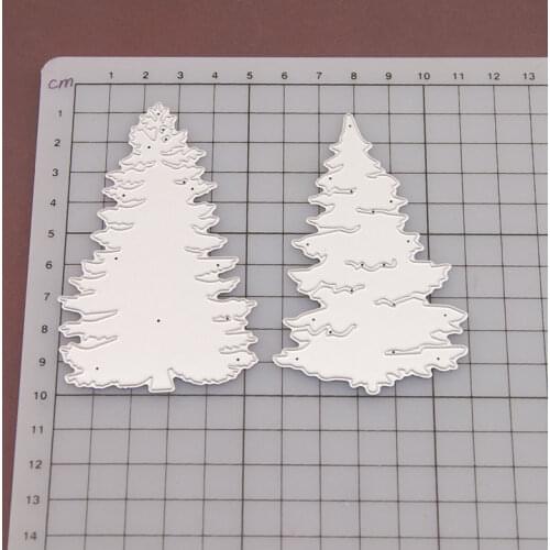 Reunion Christmas Tree Metal Cutting Dies Scrapbooking Craft Mold Cut Die Stencil Handmade Paper Card Make Template