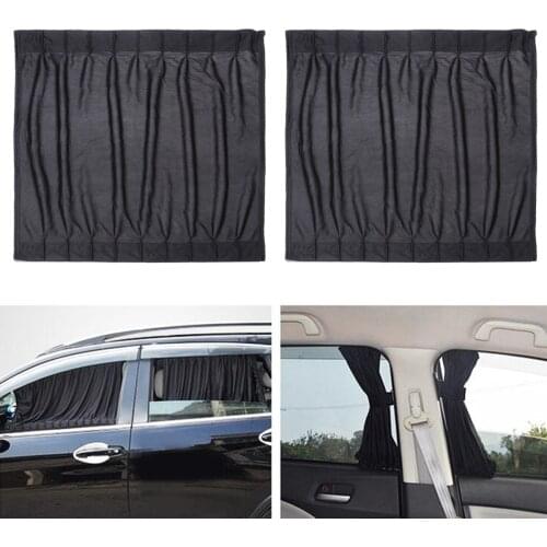 2x Car UV Protection Sun Shade Curtain Side Window Visor Mesh Cover Shield 50cm Car Accessories for SUV Bus Van RV Camper