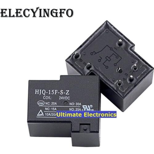 5pcs Power Relay HJQ-15F-S-Z-24VDC 20A 6 feet Open and Close 24V