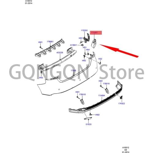 CAR rear bumper bracket 2 compartment bracket left For dMo nd eoF oc us rear bumper code rear bumper base rear bumper clamp