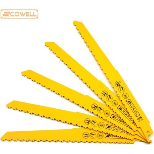 30% Off 8" 6/12TPI Progressor Teeth Bimetal Reciprocating Saw Blades Recipe Demolition Sabre Saw Blade S3456XF For Wood and Nail