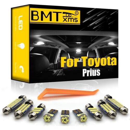 BMTxms Canbus For Toyota Prius NHW11 NHW20 ZVW30 ZVW40 ZVW50 2001-2020 Vehicle LED Interior Light License Plate Lamp Kit