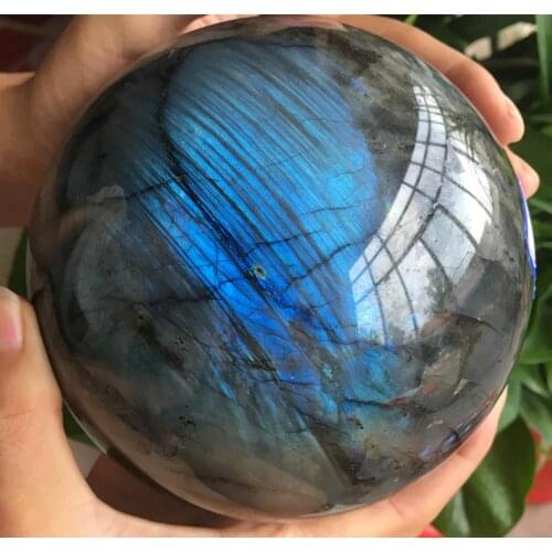 Big Size Natural labradorite quartz sphere rock crystal ball healing Natural stones and minerals