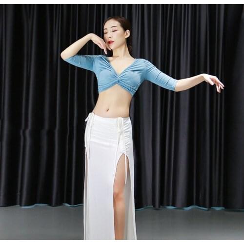 Big Size Women Modal Belly Dance Practice Skirt 2 Piece Oriental Dance Performance Show Wear Belly Dance Set
