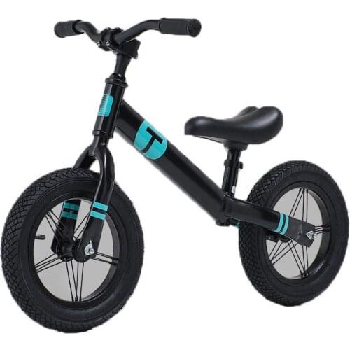 Childrens balance bike 2-6 years old without pedal carbon steel scooter 12 inch pneumatic tire bicycle