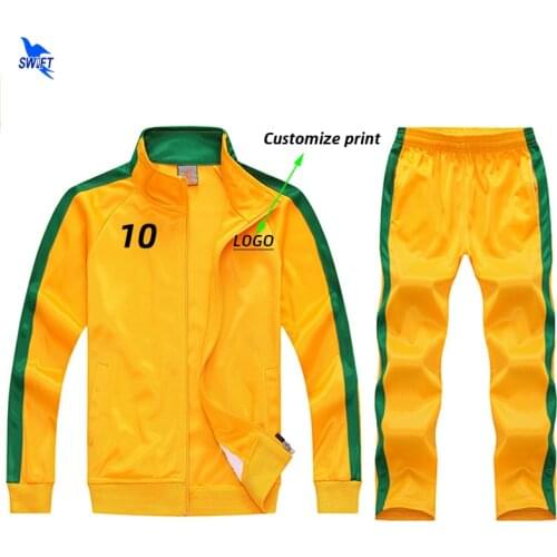 Autumn Winter Kids Soccer Jerseys Sets Survetement Football Kits Futsal Jackets Men Boys Sports Training Tracksuit Uniforms Suit